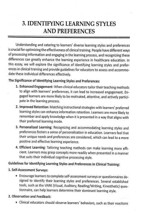 Text Book on Hand-Holding for Clinical Activity